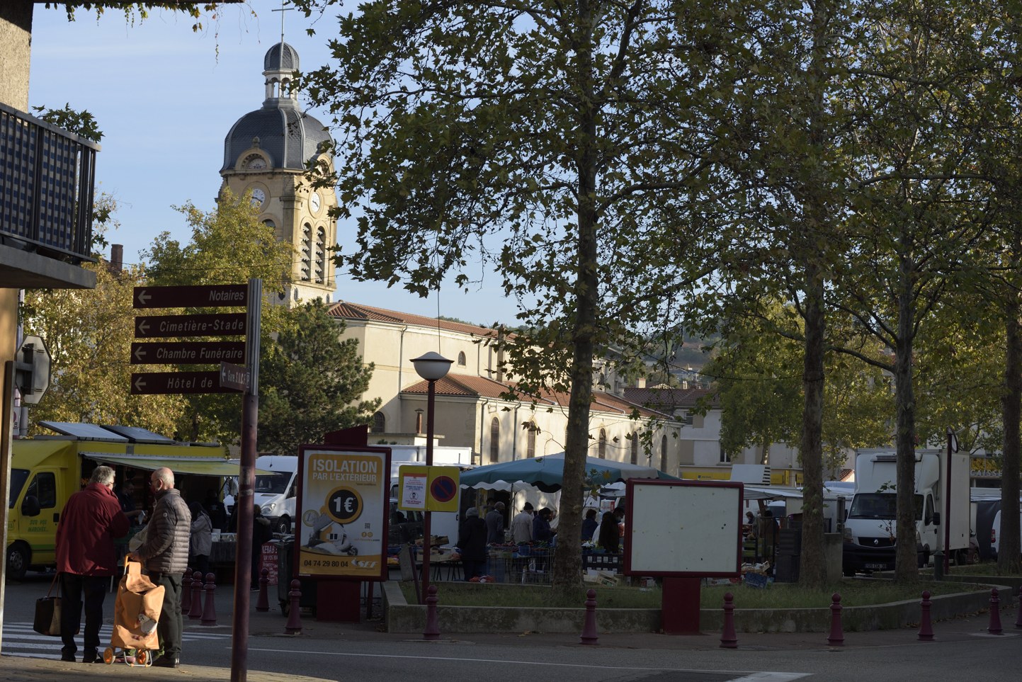 Le marché du Péage de Roussillon en Isère